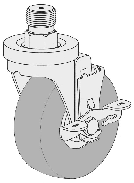 CASTER - SWIVEL (LOCKING) - 4352