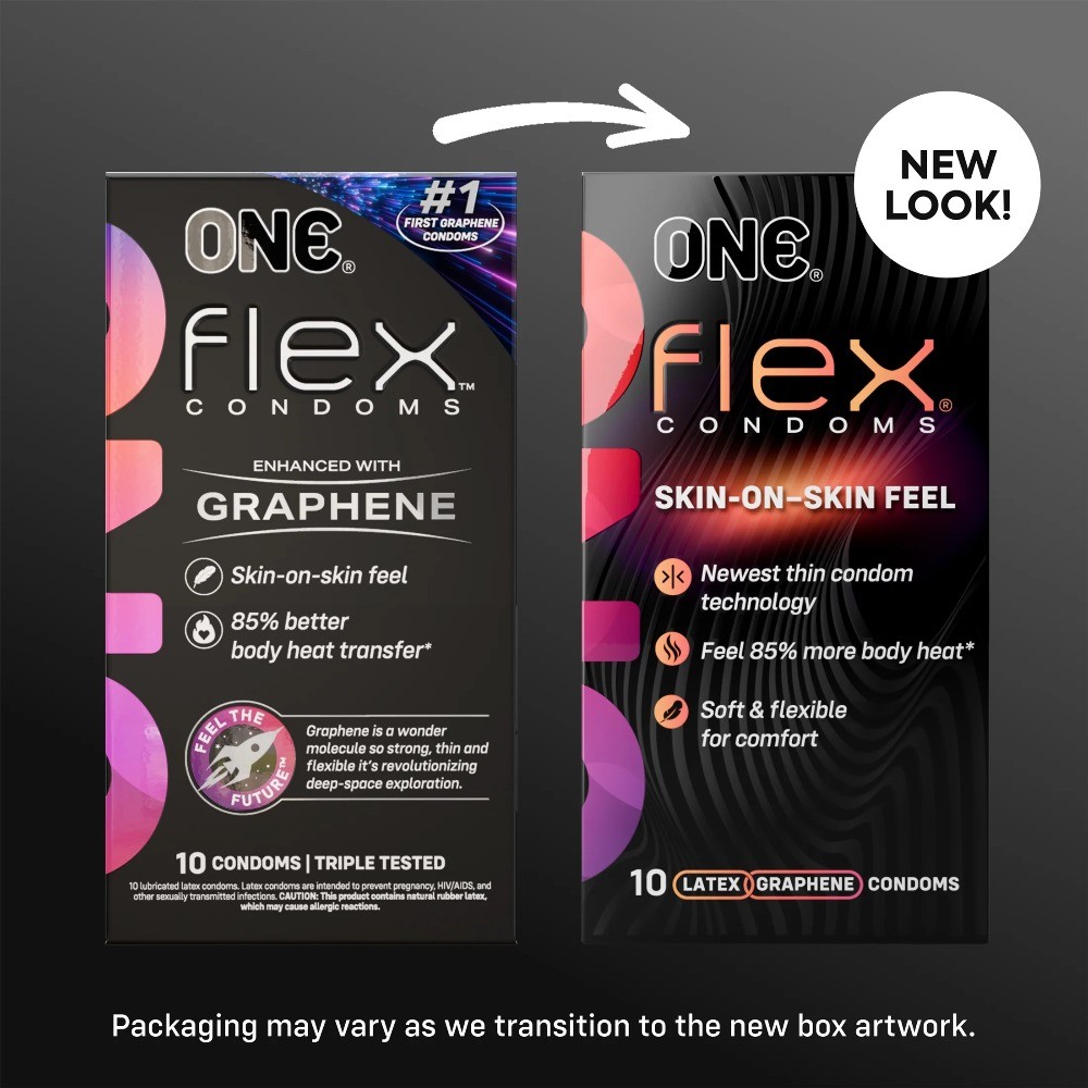 ONE® Flex™ Condoms -Ultra-Thin, Flexible, Strong, 10-Count