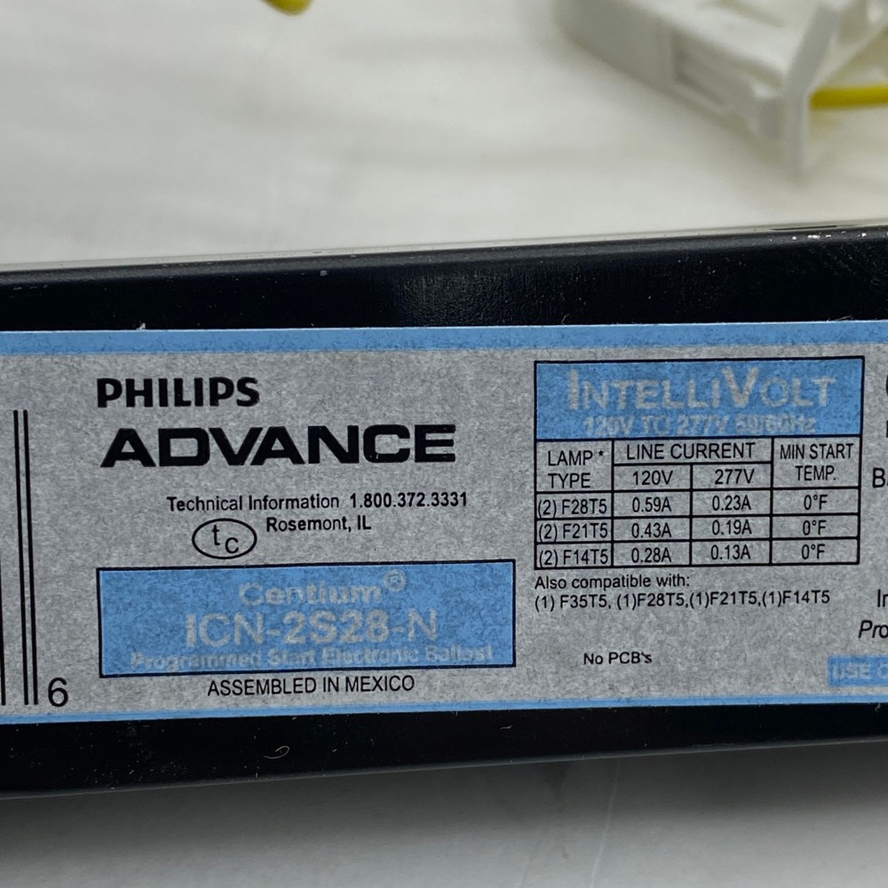 Philips Advance Centium ICN-2S28-N Programmed Start Electronic Ballast