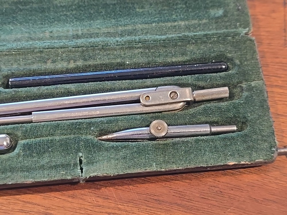 Vintage Drafting Engineering Technical Drawing Set In case Germany Dietzgen?