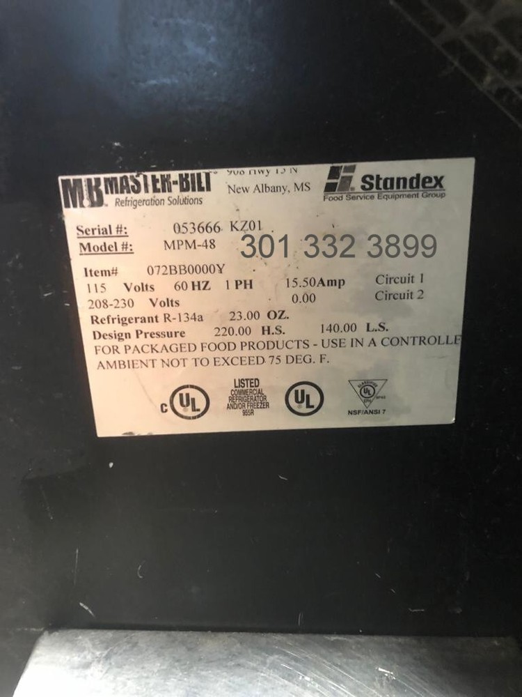 MASTER BILT MPM-48 - STANDART 48” OPEN DISPLAY MERCHANDISER