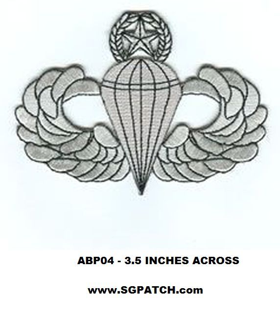 AIRBORNE JUMP MASTER WINGS PATCH - ABP04
