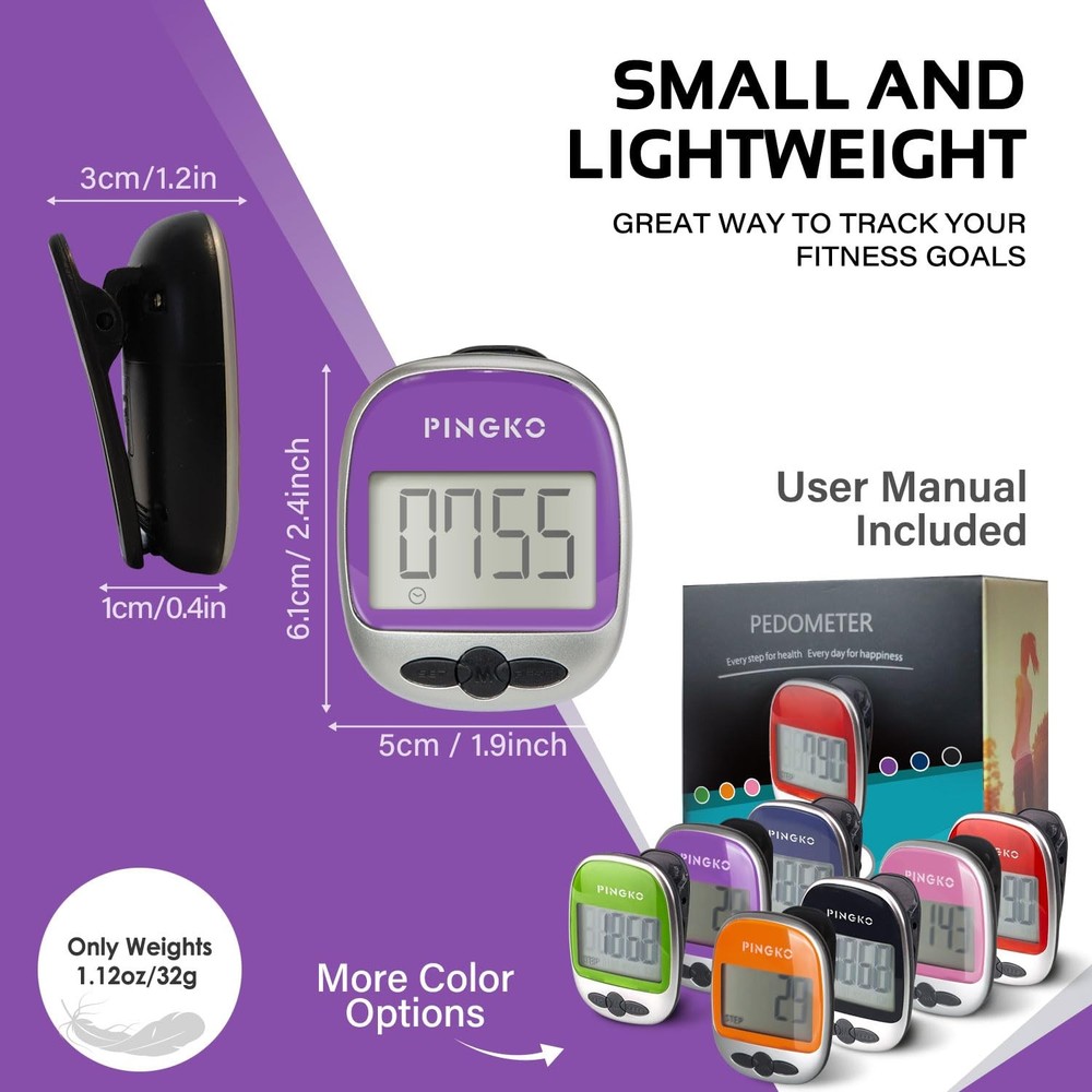 Outdoor Multi-Function Portable Sport Pedometer Step/Distance/Calories/Counte...