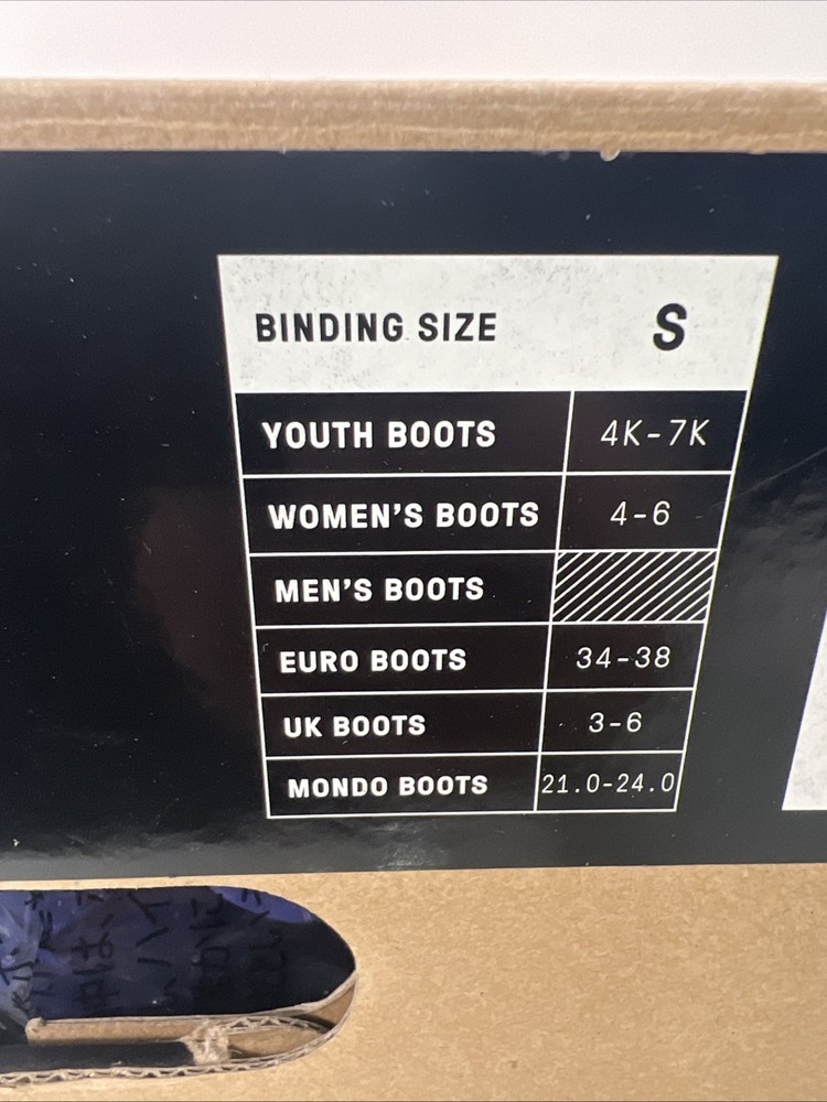 Burton Scribe SMALL SnowBoard Bindings Deja Blue Boot Size 4-6 .