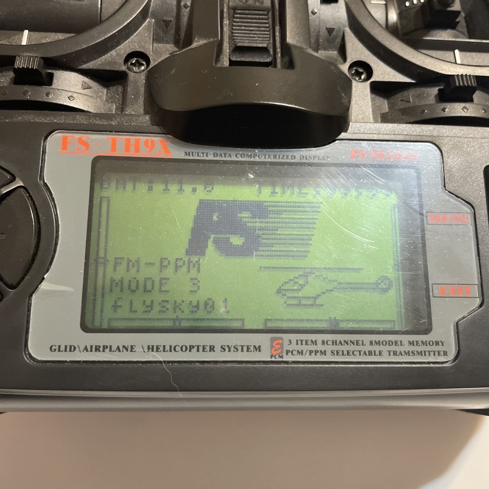 Fly Sky Airplane Drone Controller FS-TH9X PCM1024 Transmitter 2.4GHz *read*