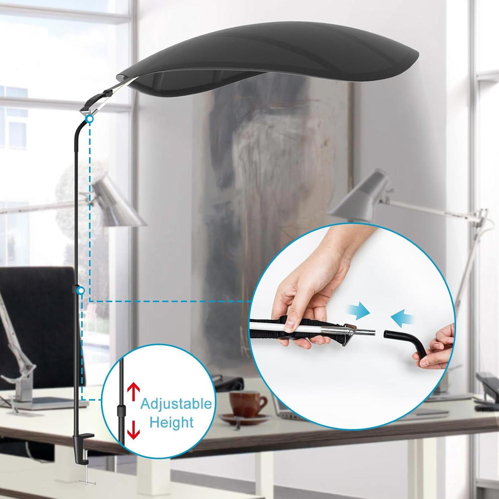 Cubicle Desk Light Shield - Overhead Light Blocker for Office Privacy