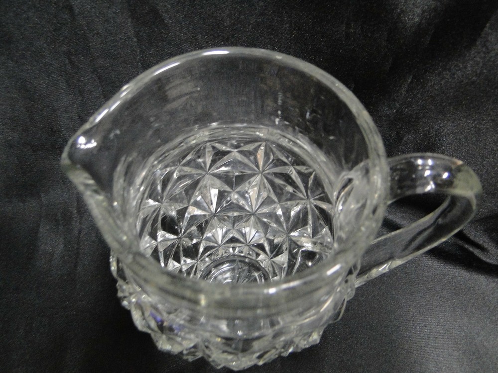 Tiffin Williamsburg Pressed, Raised Points: Pitcher, 5 3/4" Tall, As Is