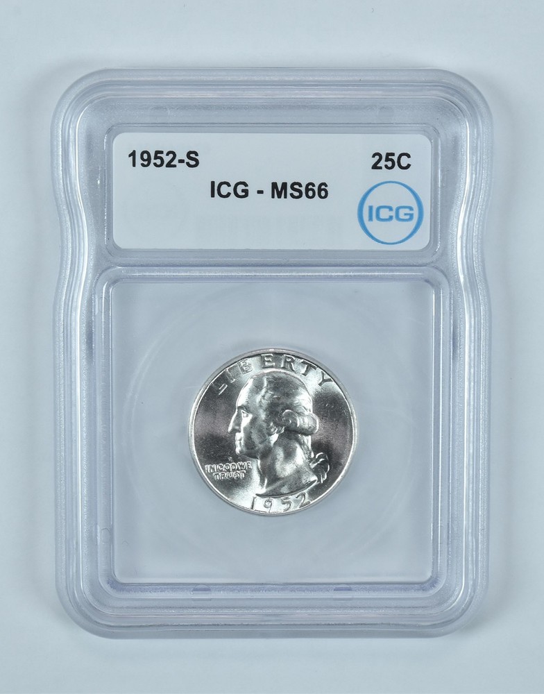1952-S Washington Quarter MS66 ICG