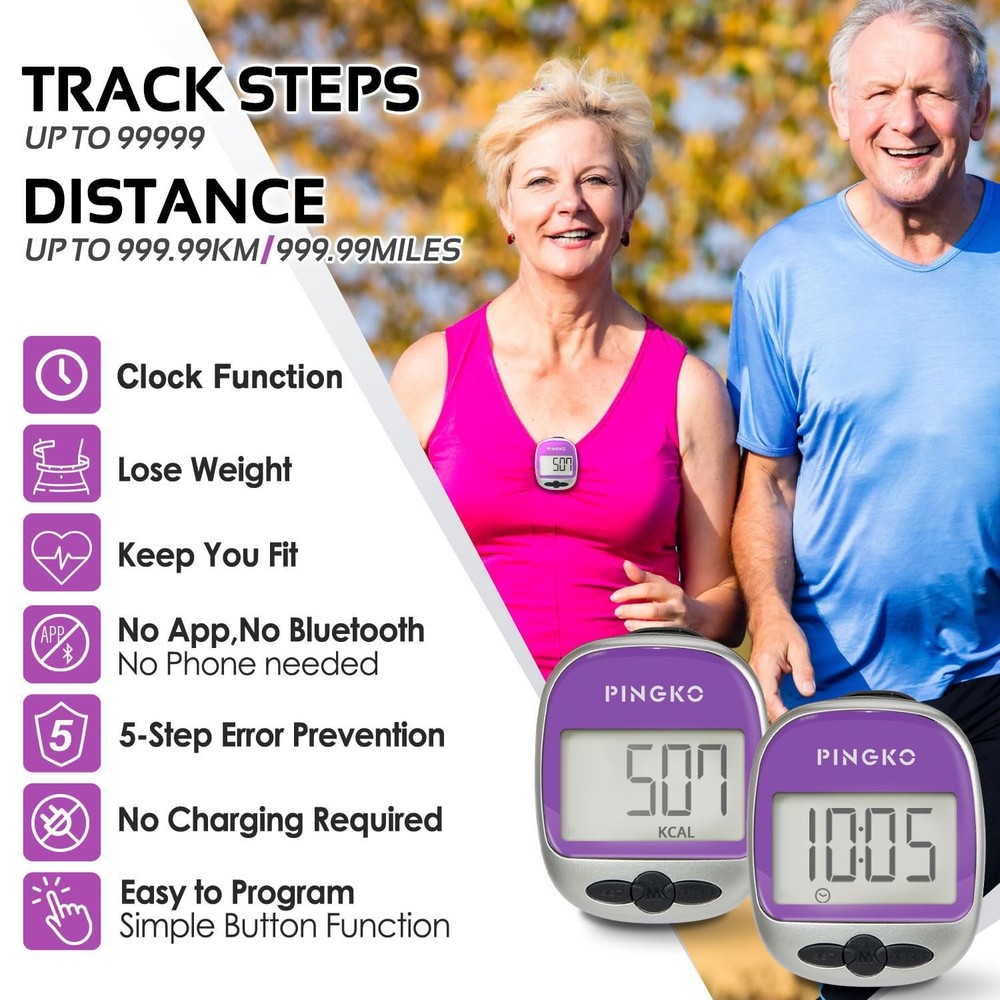 Outdoor Multi-Function Portable Sport Pedometer Step/Distance/Calories/Counte...