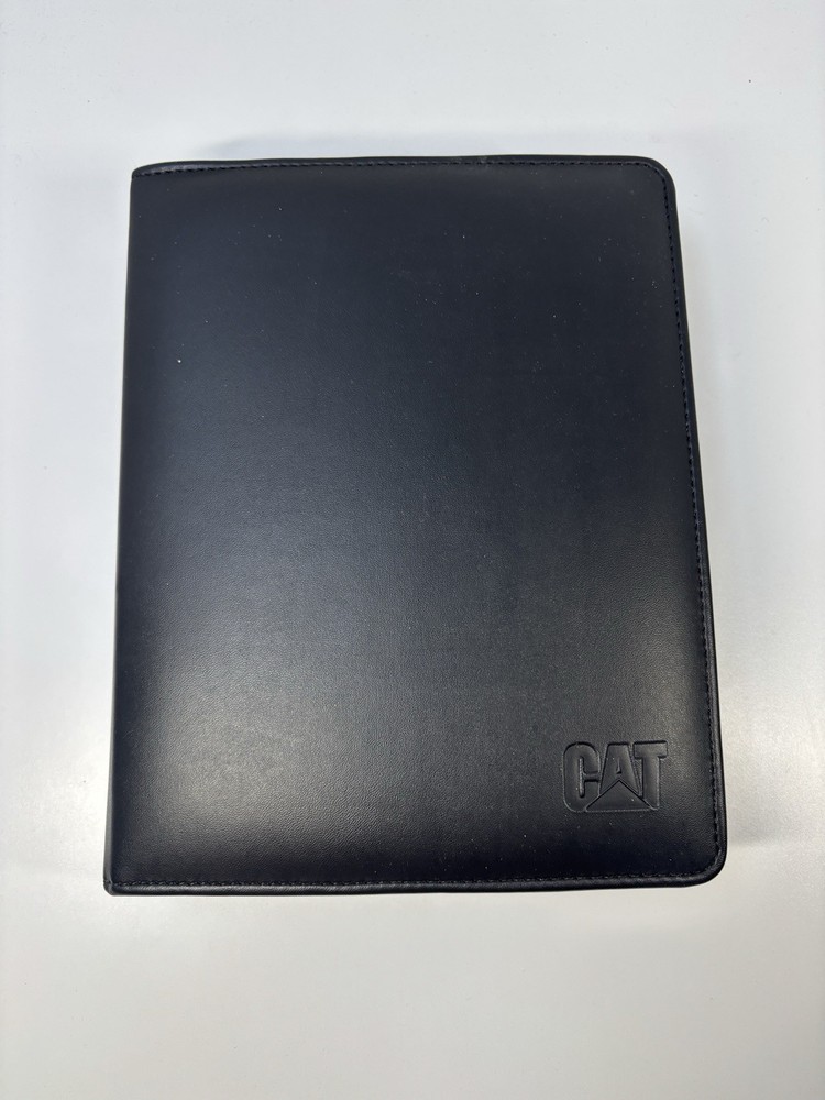 Caterpillar CAT Professional Leather Folio Binder - Zippered