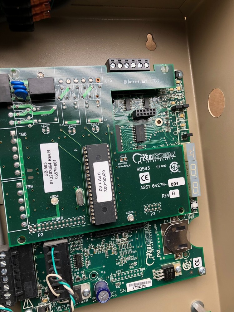 Keri Systems PXL-500P Access Control with Attached SB593 Satellite Board PANEL