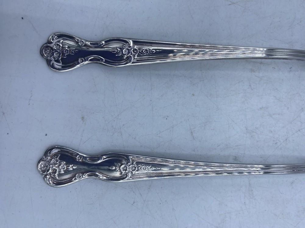 1847 Rogers Bros Silverplate Slotted Spoon & Pickle Fork