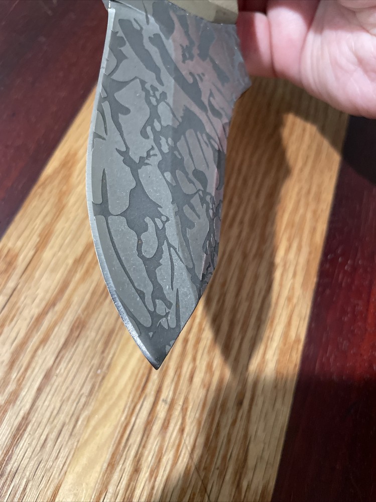 Unknown Maker Beefy Fixed Blade Knife Unmarked MINT