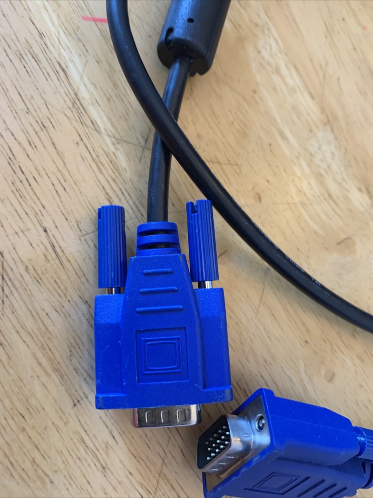 6’ 3” 15 Pin VGA Cable Same Connector Each End New Never Used