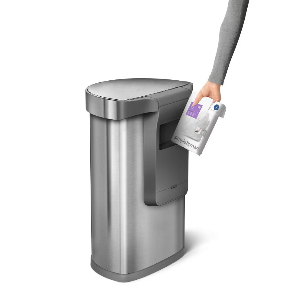 simplehuman Touch-Free Trash Can 45L Motion Sensor Kitchen Touchless Garbage