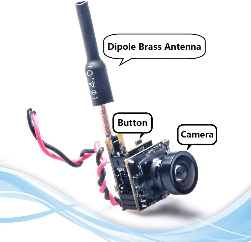 All-in-One FPV Camera and Transmitter with Easy Installation for Racing Drones