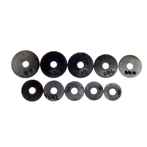 Assorted Flat Washer PRO Set, Black, 100-Piece (34441)