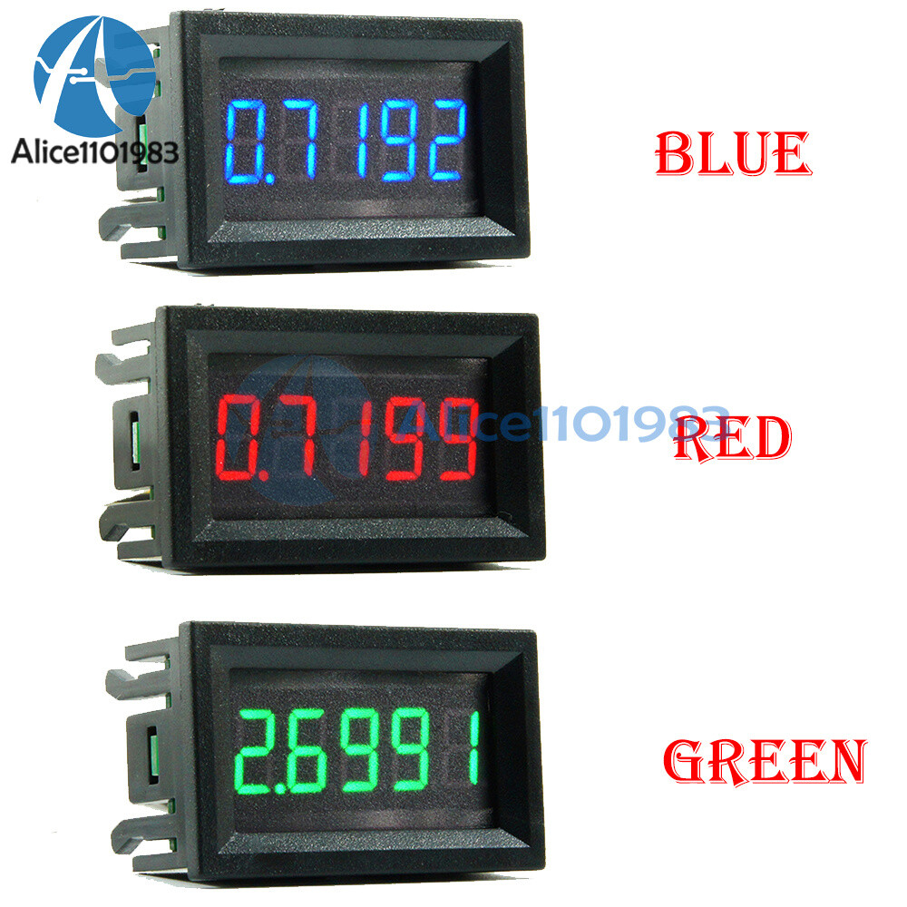 0.36 "DC Digital Ammeter, 5 Digits, 0-3.00a / 0-5000 Ma, Real Panel Meter