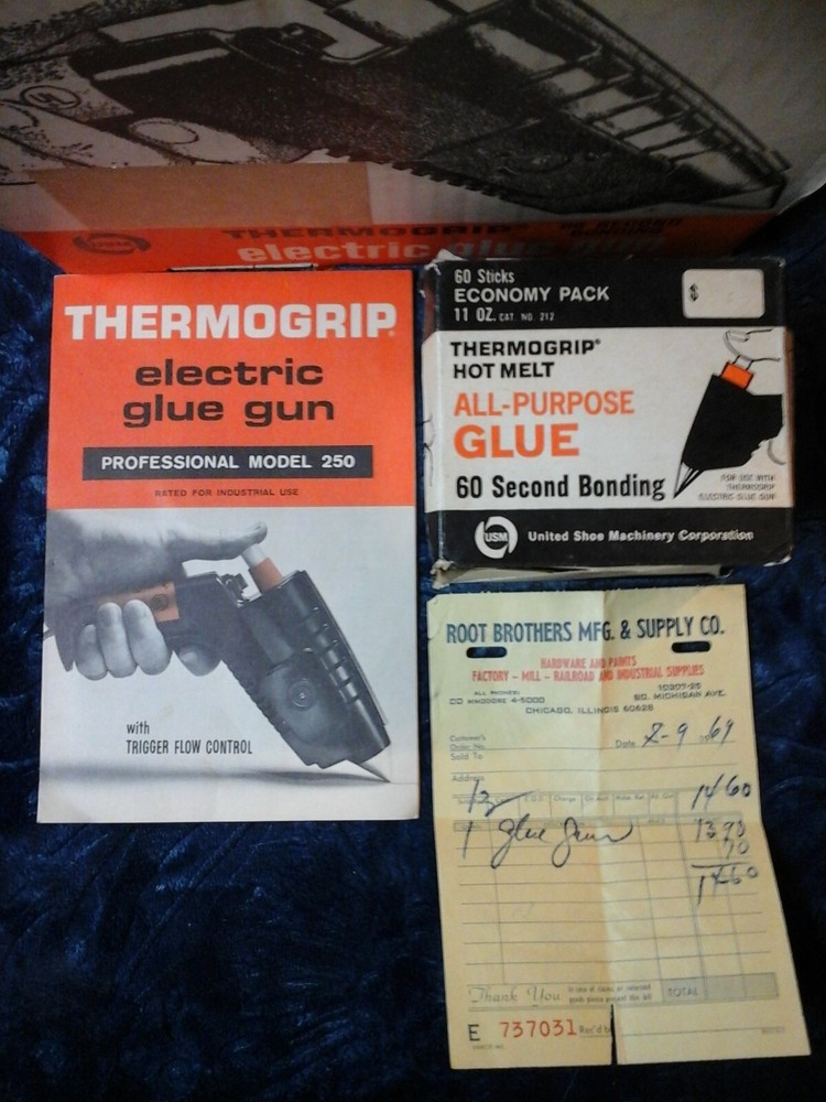 Glue Gun 1969 Working Thermogrip Electric Complete