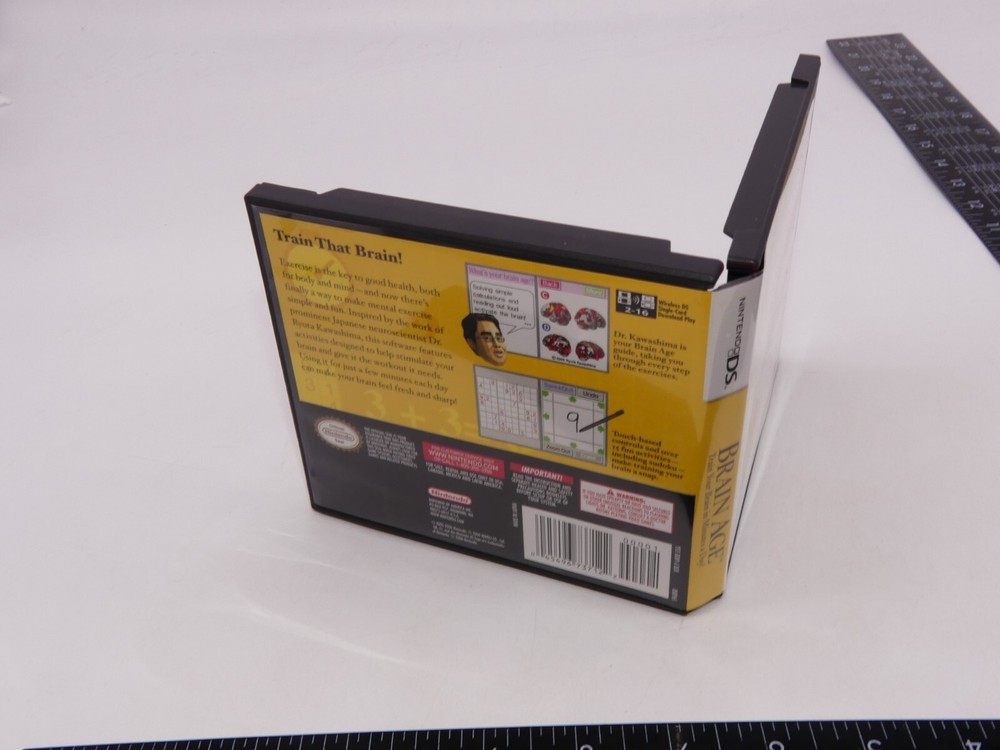Authentic Brain Age Nintendo DS Case Only No Game OEM Original