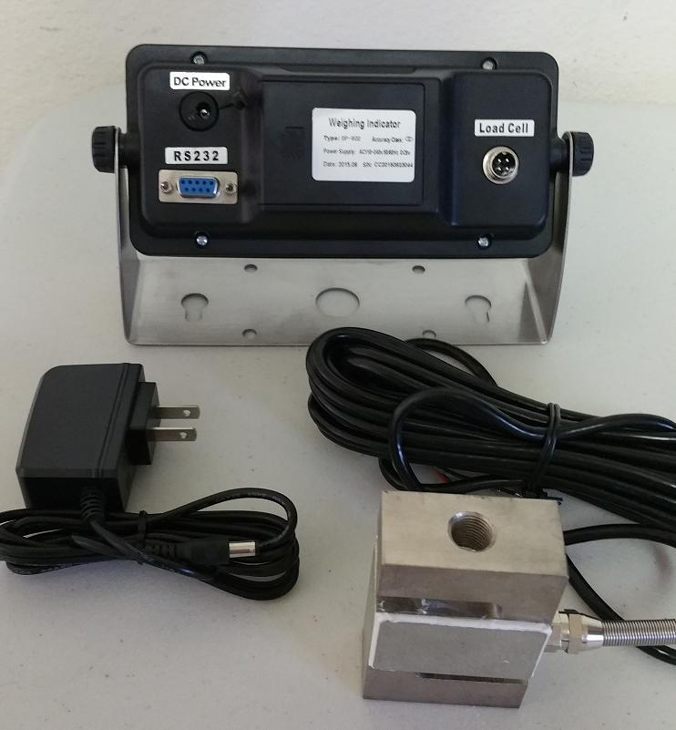 Coil/ Spring/ Race Car Compression Scale 5000 X 1 lb S Type load cell Indicator