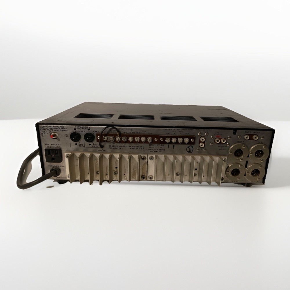 Vintage Bogen Acousta-Master CT-60 Solid State Mixer Amplifier - Powers On