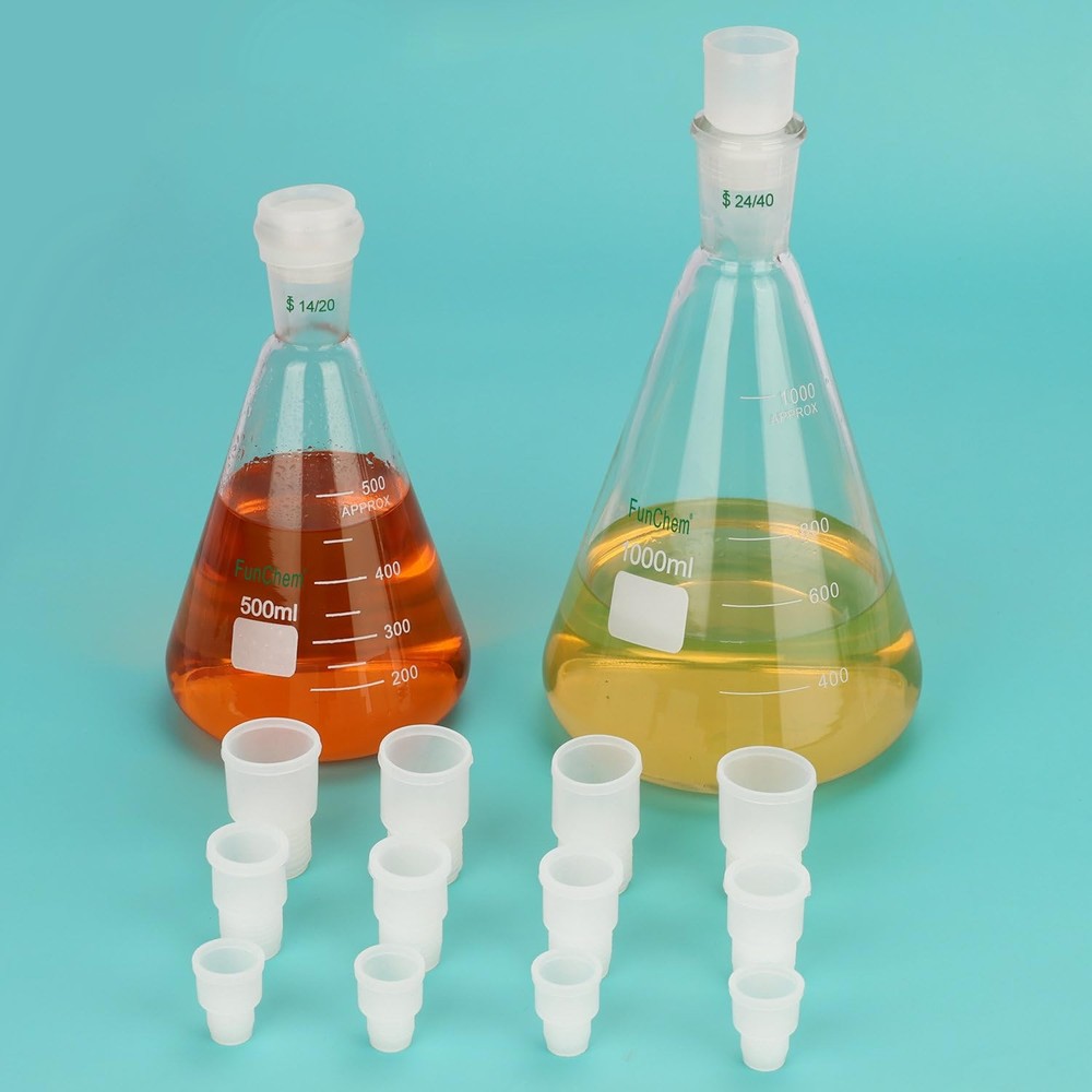 10 PCS 24# LeakProof Silicone Lab Stopper For 24/40 Outer Joint