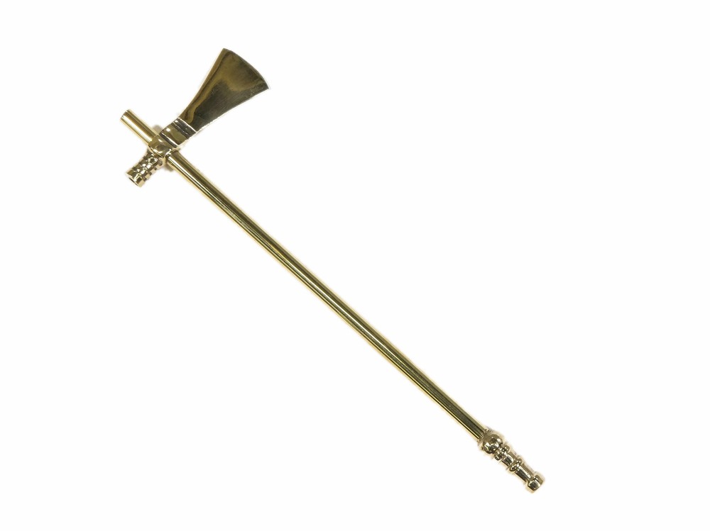 Mini Tomahawk Pipe: Brass (1339-MB56-AS) Q10