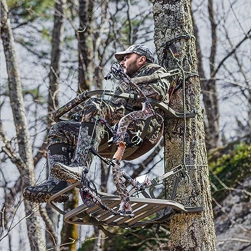 codree Tree Stand Bow Holder- 12 Teeth Adjustable Hunting Bow Holder- Easy 1 Pc
