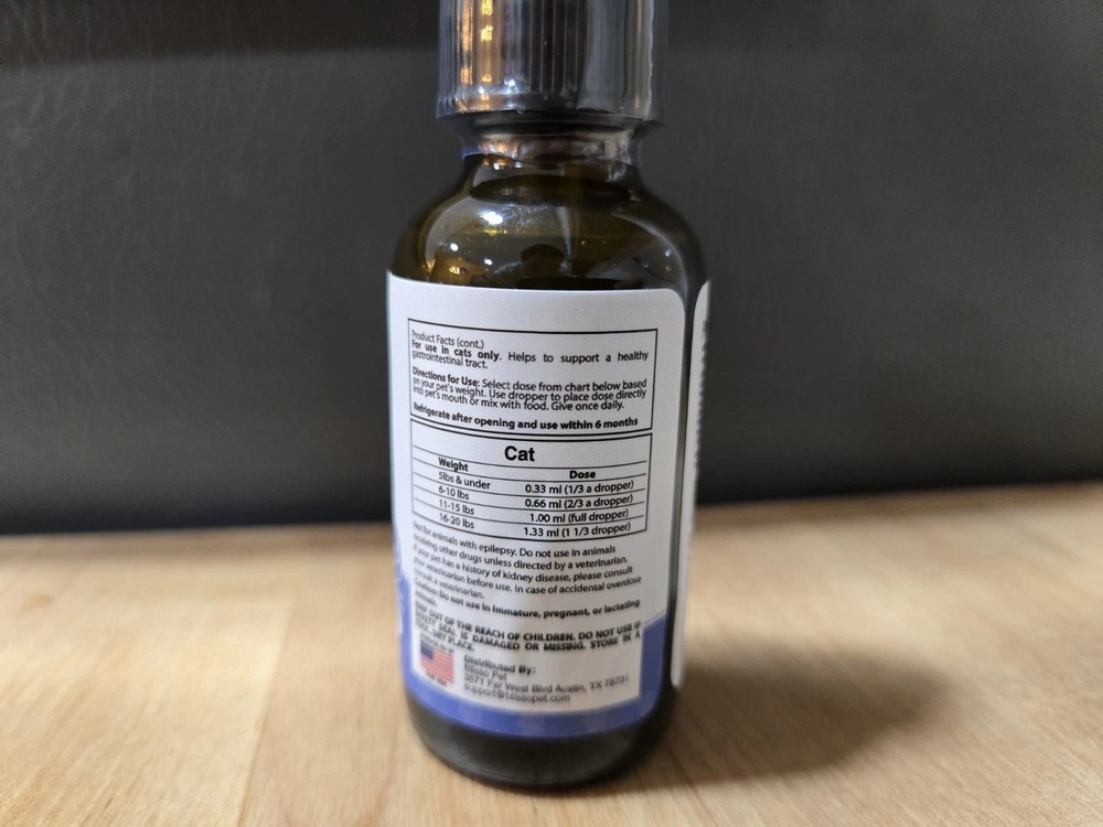 5 Pack Blisso Advanced Cat Probiotic Drops -Digestive Support For Cats 30ml/1oz