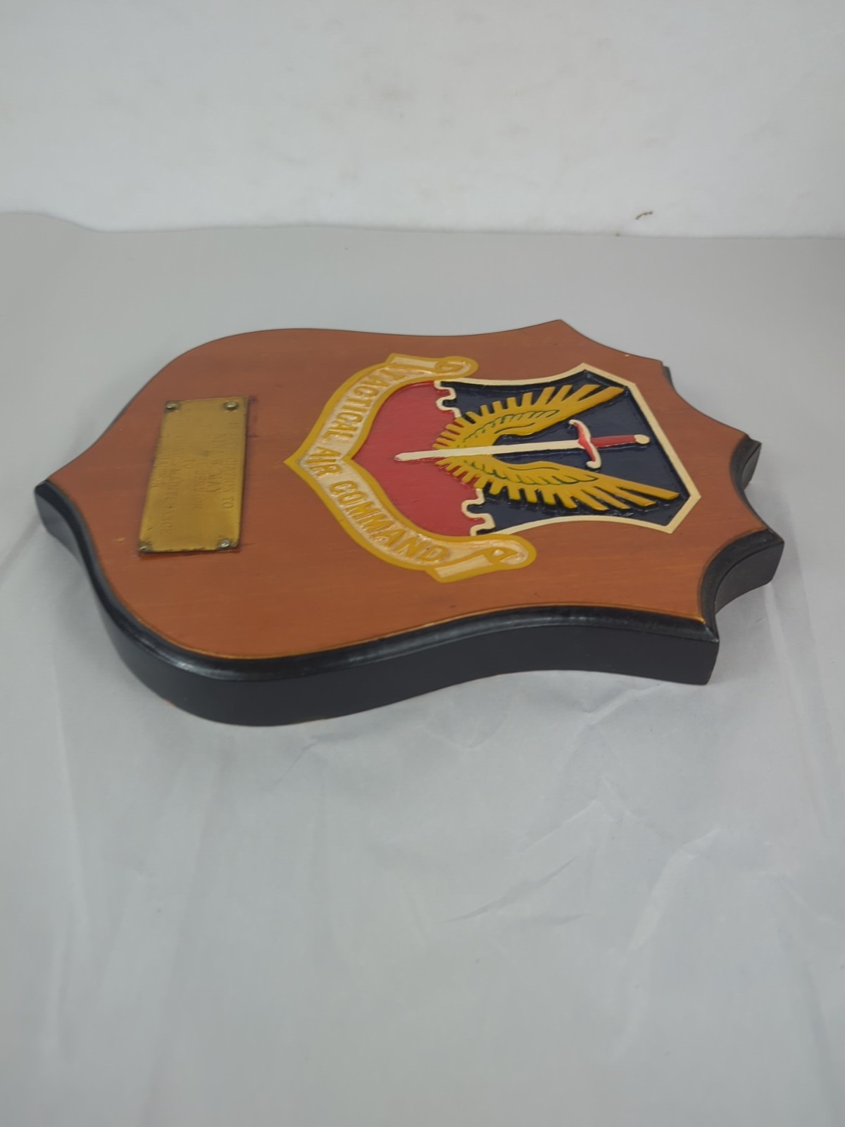 Vintage United States Air Force Tactical Air Command Crest Military Wall Plaque