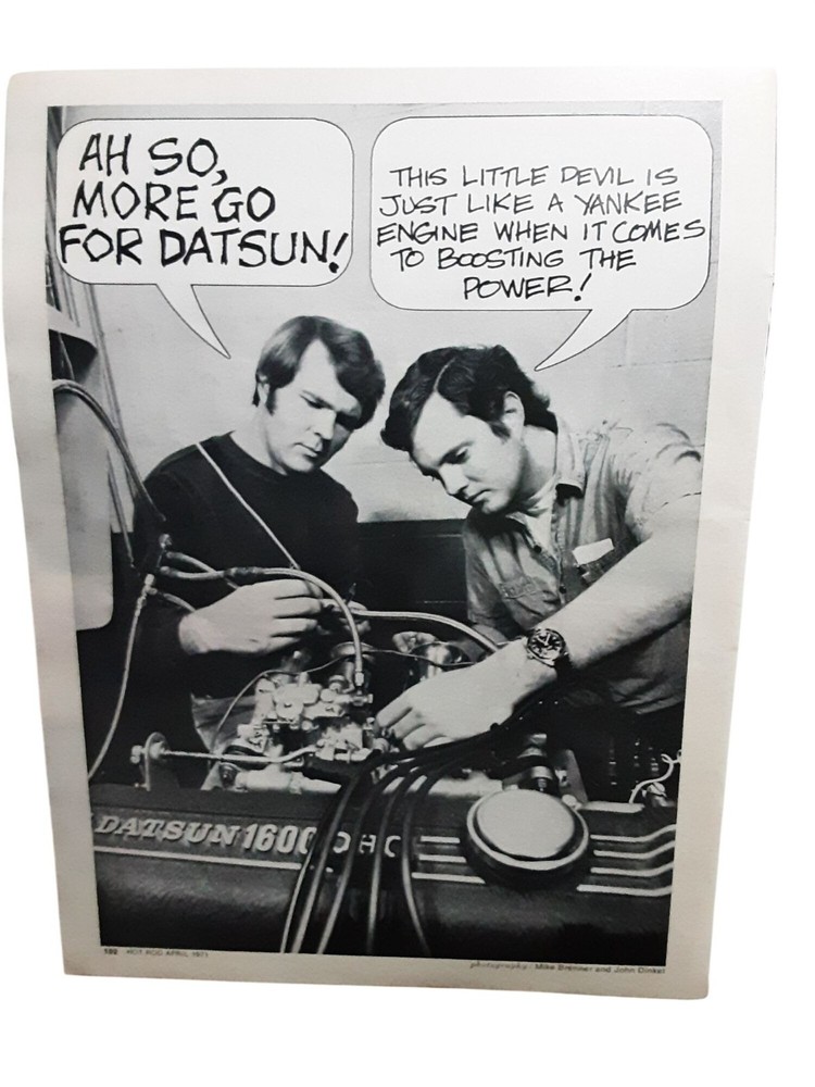 1971 Datsun 1600 OHC Engine Hot Rod Tech Page