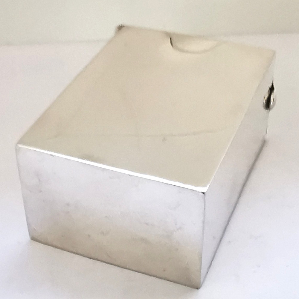 Fine Victorian Solid Silver Playing Cards Box - Birm. 1900