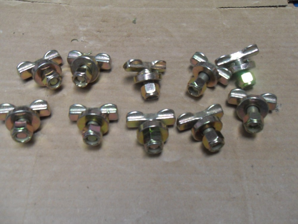 10 Pack L Track Threaded Bolt Double Stud Fitting 5,500 Pounds Break Strength