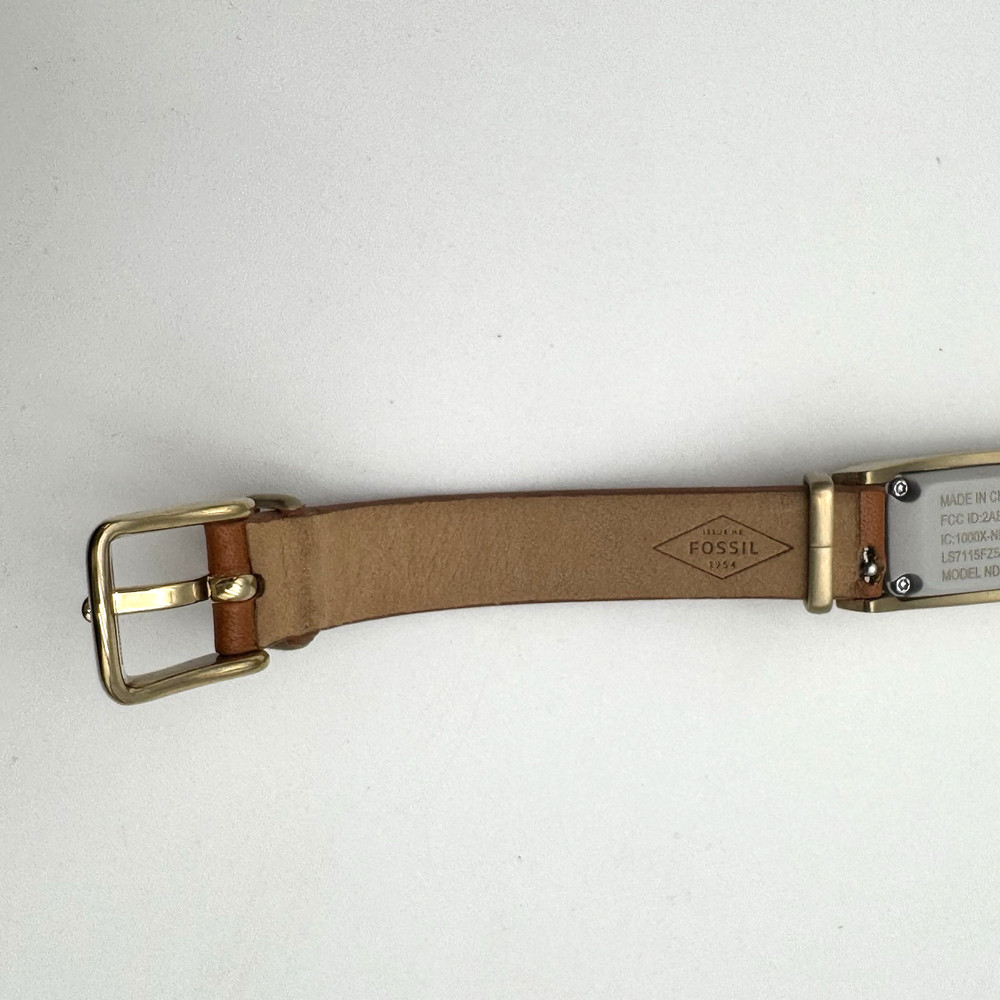 Fossil Q Dreamer Activity Tracker Gold Tone NDJ1 Leather Band Intel Count Steps