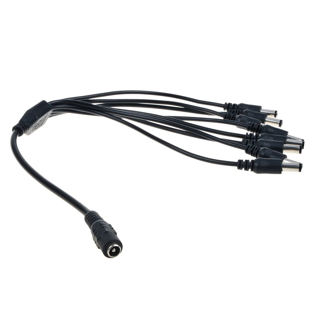 DC 12V 5A Power Adapter +8 Split Power Cable for Annke CCTV Security Camera DVR