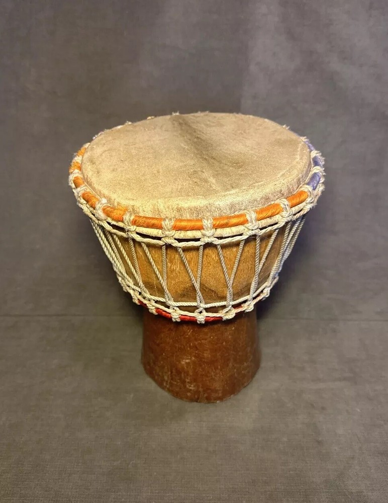 Hand Carved African Djembe Drum 11”