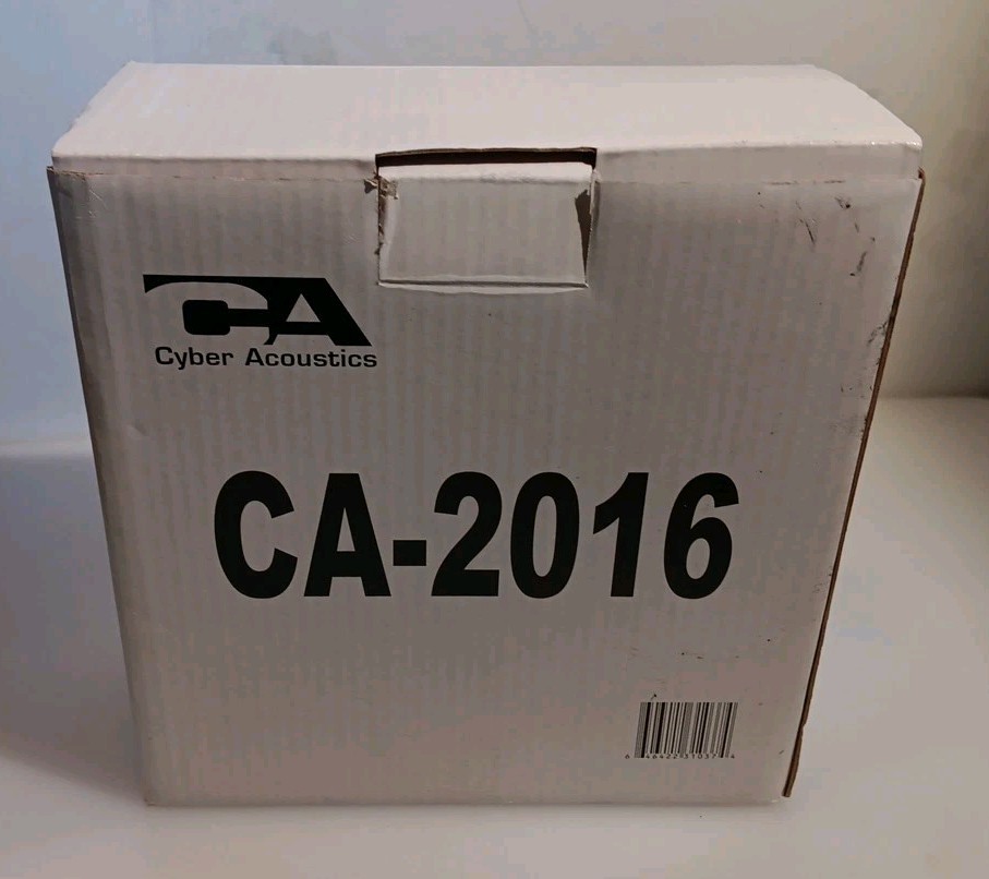 Cyber Acoustics CA-2016 Multi Media Desktop Computer Speaker NEW IN OPEN BOX