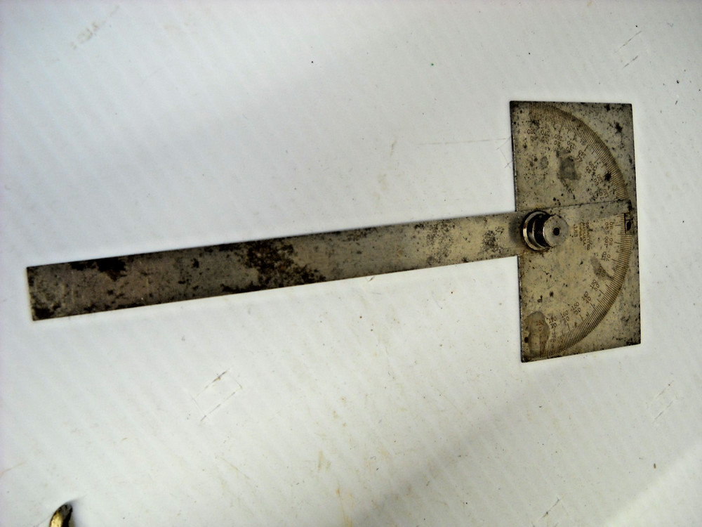 L. S. Starrett Co. No. 183 Protractor Ruler Tool