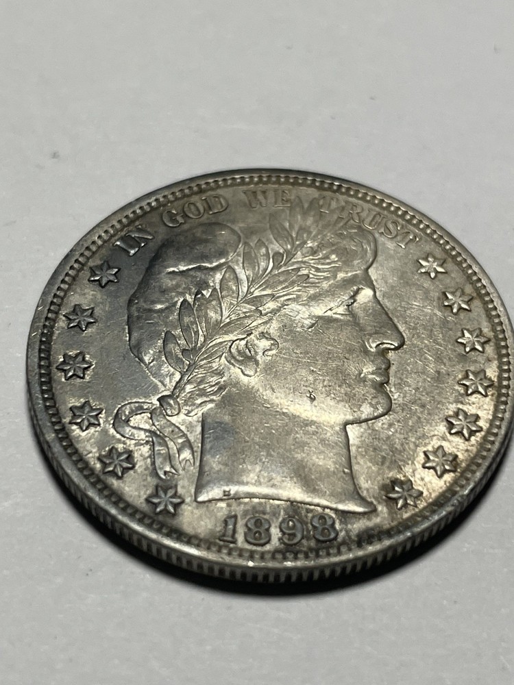 1898 P Barber Half Dollar,
