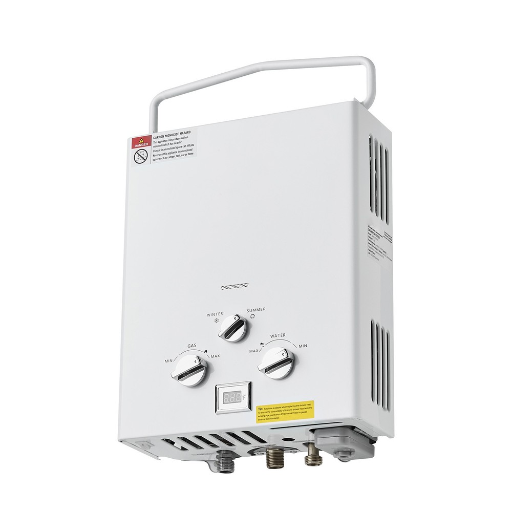 Portable Propane Water Heater 5L Tankless with Water Pump for RV Camping