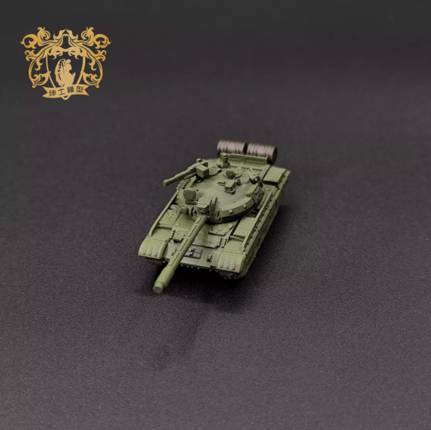 3D Printed 1/144 Soviet T55-AM1-AM2 Medium Tank Finished Model