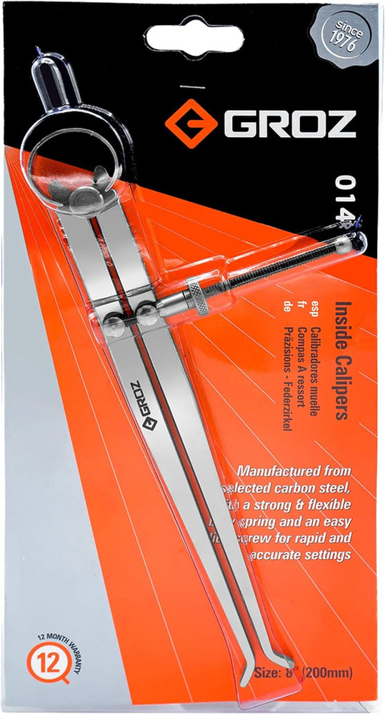 01403 8" Spring inside Caliper, Matte Finish, with Solid Nut