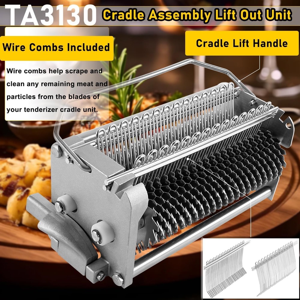 For Biro Pro 9 Tenderizer Cradle Assembly Complete W/Combs and Lock # TA3130
