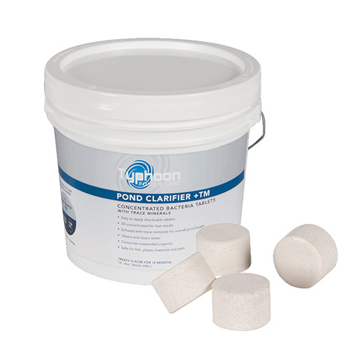 Atlantic Typhoon Pond Clarifier+TM -  Bacteria Tablets (32) 3 oz Tablets, 6 lbs