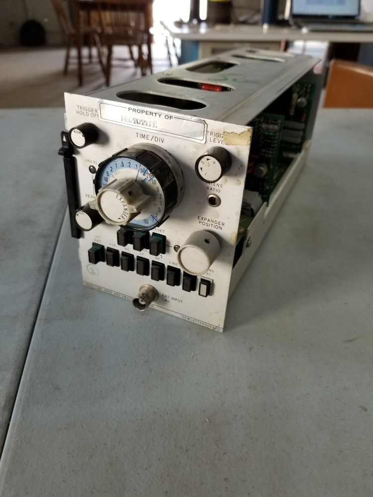 HP 1824A Time base and sweep expander prototype scope plugin