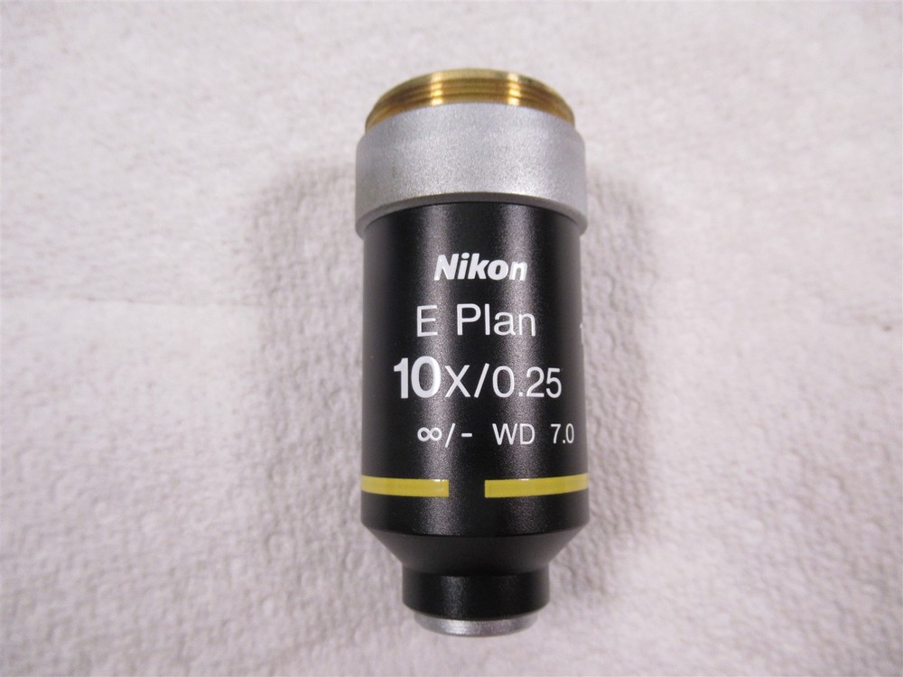 Nikon E Plan 10x Microscope Objective Lens Eclipse Series Brightfield Microscopy