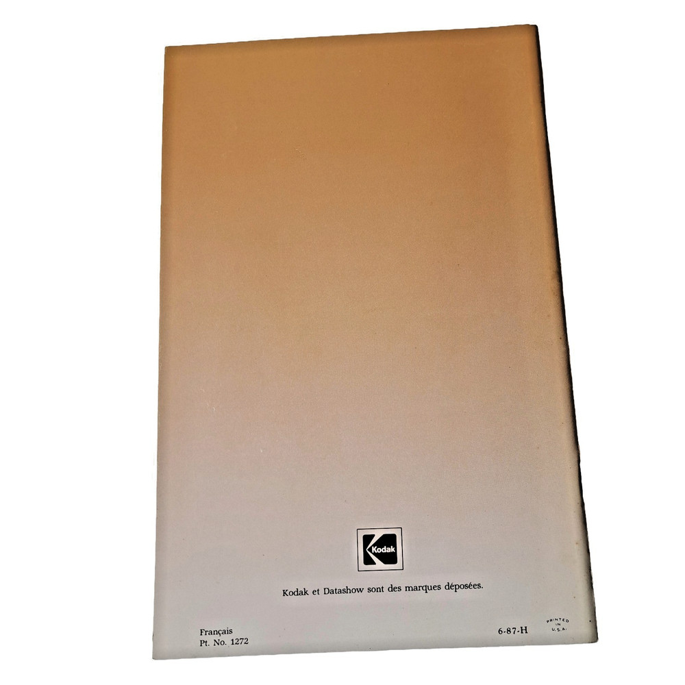 Kodak Datashow Manuals Vintage 1987 Projection System