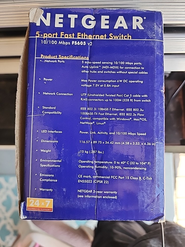 NetGear ProSafe (FS605) 5-Ports External Switch