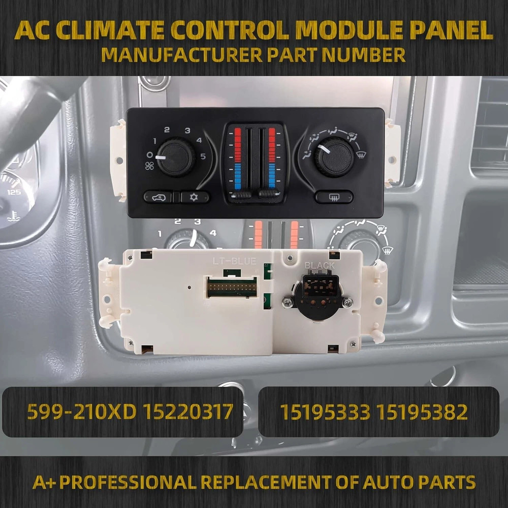 AC Heater Control Panel Climate Control Module For Chevy GMC Cadillac 599-210XD